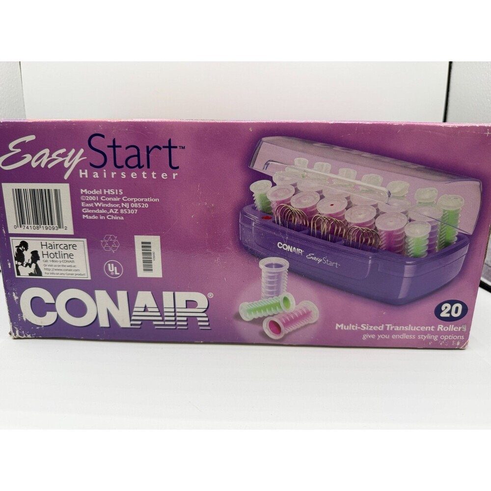 Conair Easy Start Hairsetter Hot Rollers With Pin HS15C - Picture 4 of 10